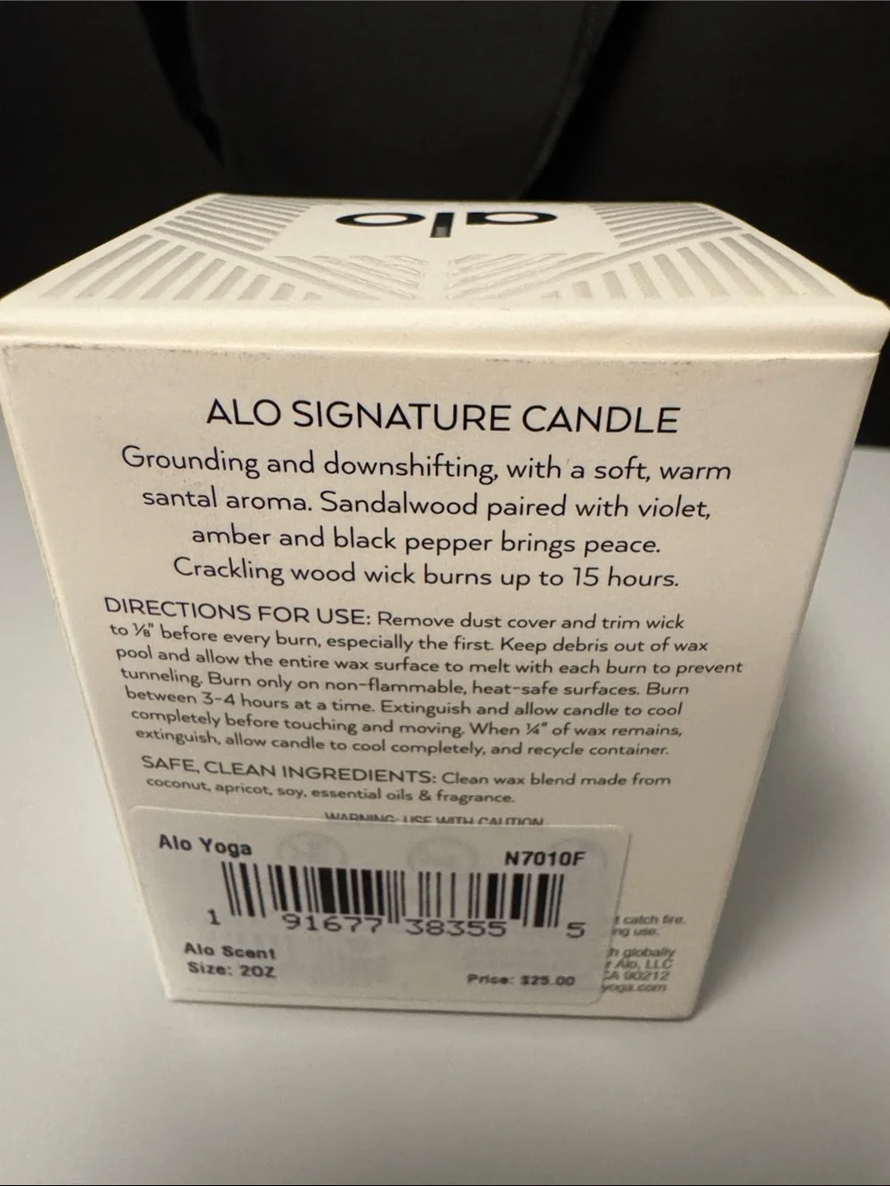 NEW! Alo Signature Candle, Magnesium Reset Spray and Gift Bag! Clean Wellness!